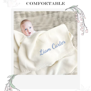 Couverture Personnalisée Bébé Prénom