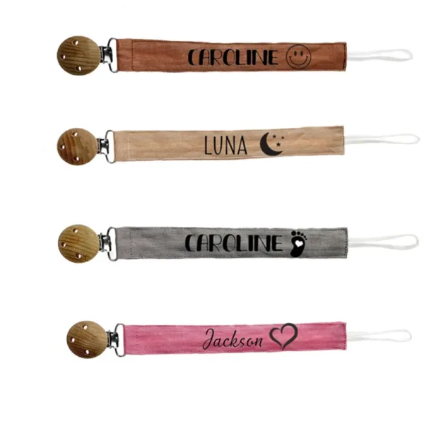 Attache Tétine Personnalisée Tissu